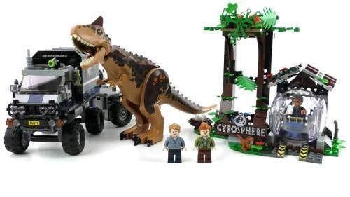 れん④ Kit de construção LEGO Jurassic World Carnotaurus Gyrosphere 75929